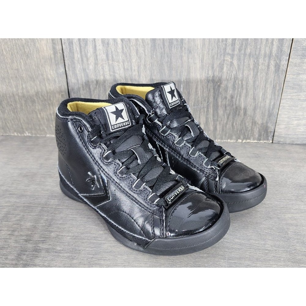 Converse One Star Player DL Mid Triple Black Size 13.5 Junior